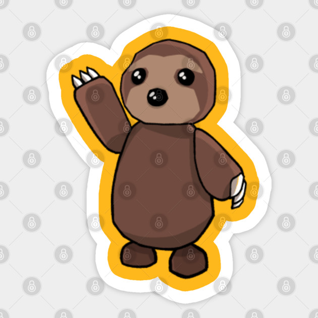 Adopt me - Sloth - Adopt Me Roblox - Sticker | TeePublic